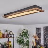 Salmi Deckenpanel LED Holzoptik, Schwarz, 1-flammig, Fernbedienung Salmi Deckenpanel LED Holzoptik, Schwarz, 1-flammig, Fernbedienung