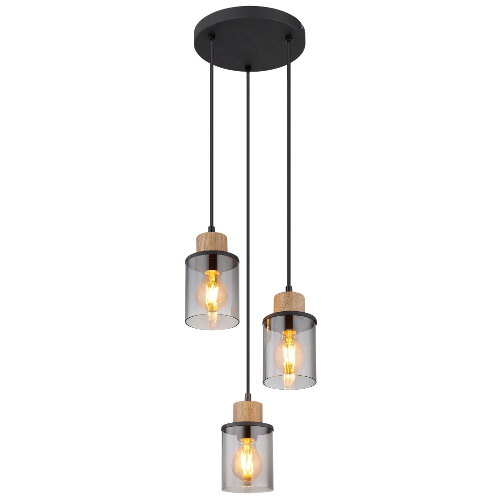 Globo REID Hängeleuchte Schwarz, 3-flammig main product photo