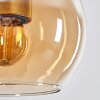 Koyoto Hängeleuchte Glas 15 cm Gold, Schwarz, 1-flammig