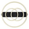 Globo AUGUSTO Deckenleuchte LED Gold, Schwarz, 2-flammig, Fernbedienung, Farbwechsler