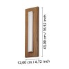 Eglo BITETTO Außenwandleuchte LED Holzoptik, 1-flammig