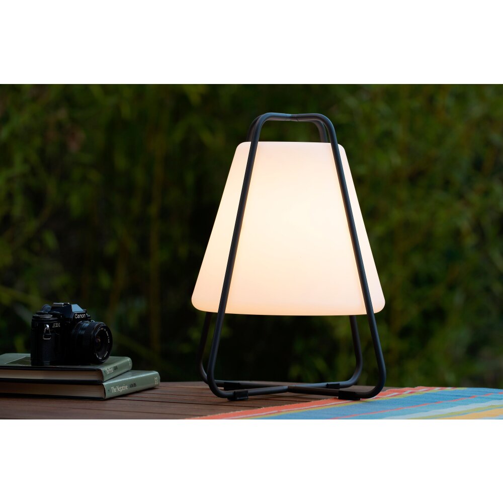 Lucide PYRAMID Außentischleuchte LED Anthrazit, 1-flammig main product photo