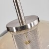 Koyoto Hängeleuchte Glas 20 cm Schwarz, Silber, 1-flammig