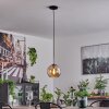 Koyoto Hängeleuchte Glas 20 cm Schwarz, Silber, 1-flammig