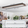 Salmi Deckenpanel LED Holzoptik, 1-flammig