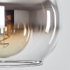 Koyoto Hängeleuchte Glas 25 cm Stahl gebürstet, 1-flammig