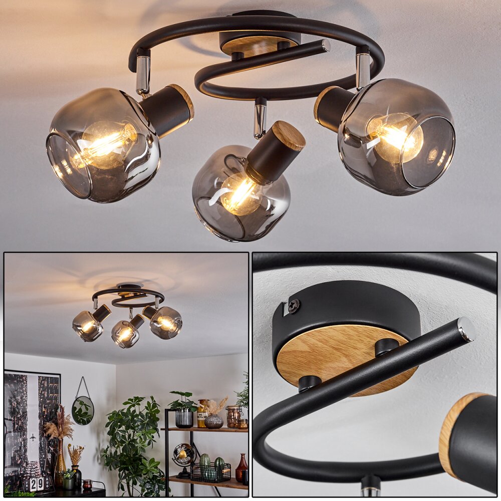 Lexington Deckenleuchte Schwarz, 3-flammig main product photo