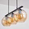 Koyoto Pendelleuchte Glas 20 cm Bernsteinfarben, 3-flammig