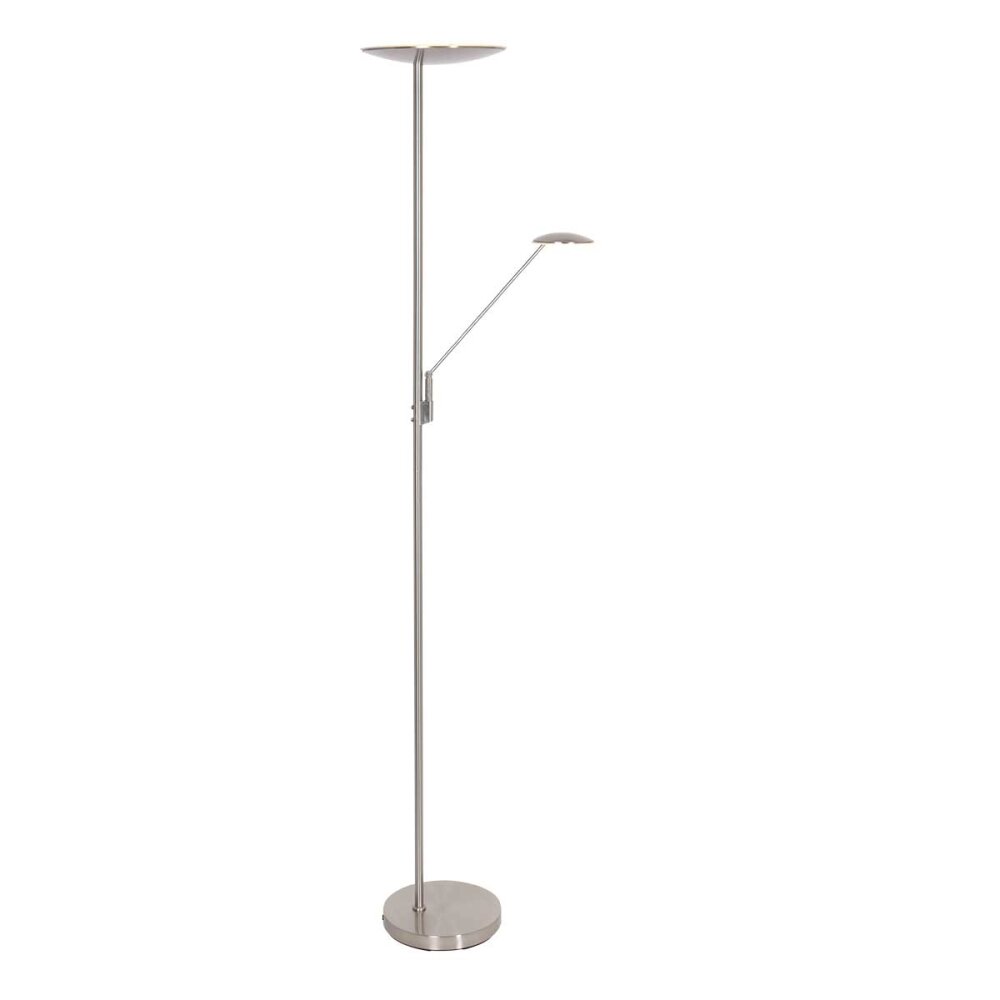 Steinhauer Daphne Deckenfluter LED Stahl gebürstet, 2-flammig main product photo