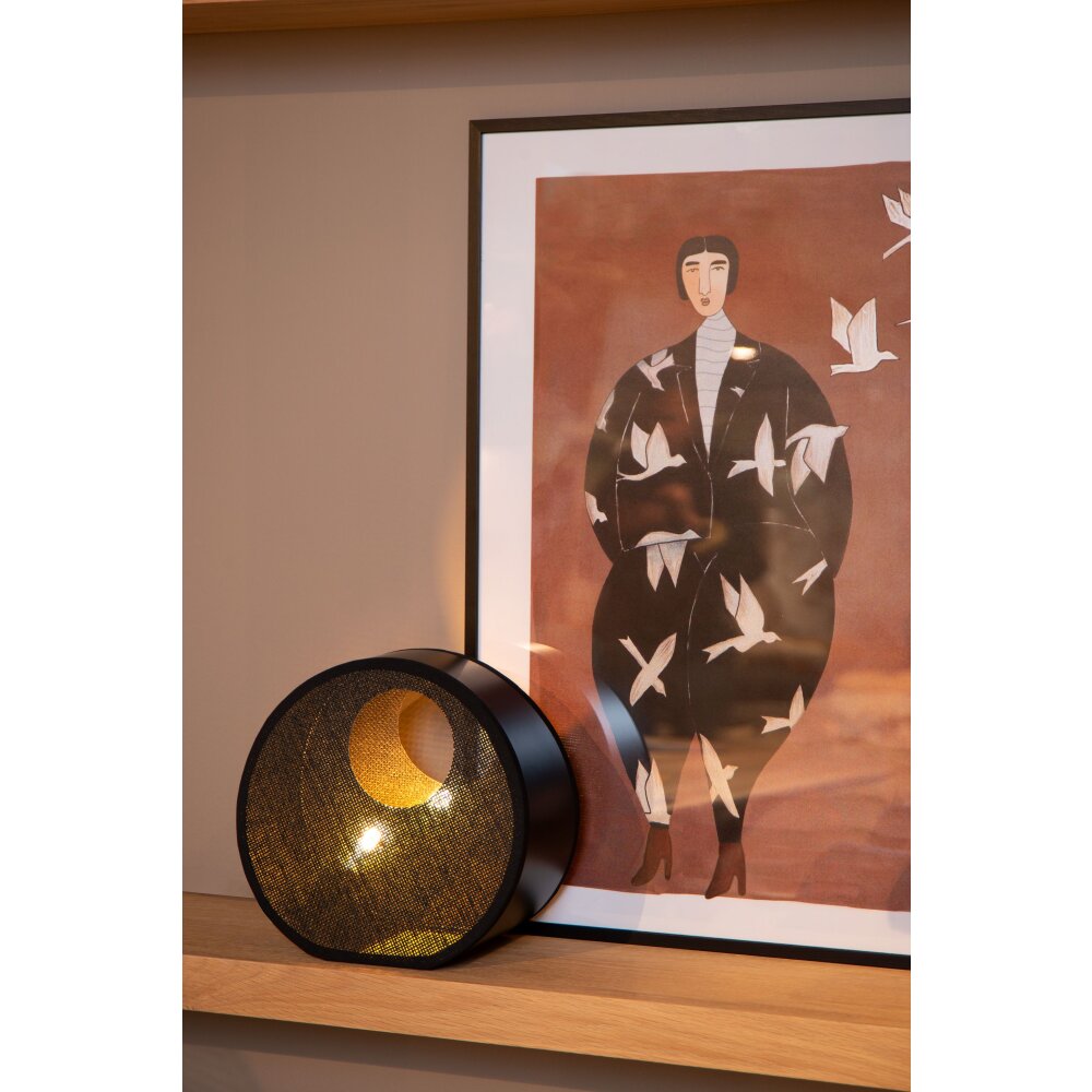 Lucide LOXIA Tischleuchte Schwarz, 1-flammig main product photo
