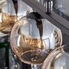 Koyoto Pendelleuchte Glas 15 cm Bernsteinfarben, 5-flammig