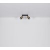 Globo MILLEY Wandleuchte Messing, Schwarz, 2-flammig