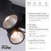 Paul Neuhaus PURE-NOLA Deckenleuchte LED Schwarz, 4-flammig
