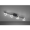 Fischer & Honsel Ray Deckenleuchte LED Schwarz, 4-flammig