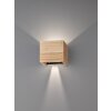 Fischer & Honsel Paloma Wandleuchte LED Holz hell, 2-flammig