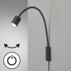 Fischer & Honsel Justi Wandleuchte LED Schwarz, 1-flammig