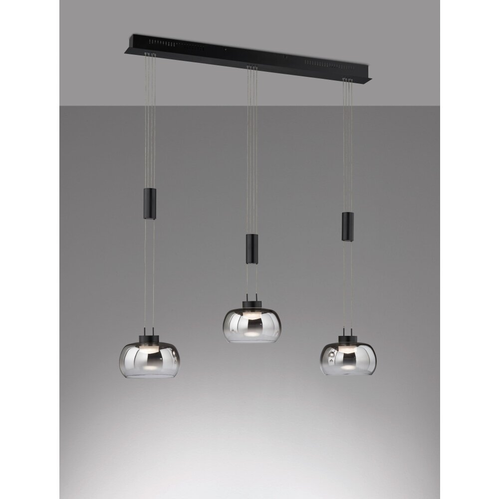 Fischer & Honsel Arosa Pendelleuchte LED Schwarz, 3-flammig main product photo