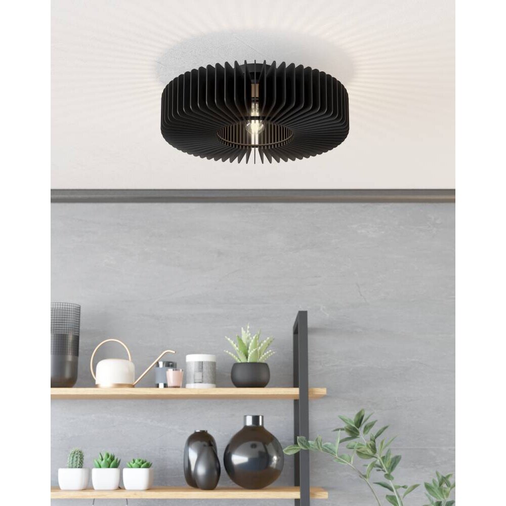 Eglo PALOMBAIA Deckenleuchte Schwarz, 1-flammig main product photo