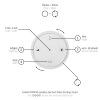 Paul Neuhaus PURE-MOTO-RISE Pendelleuchte LED Grau, 3-flammig, Fernbedienung