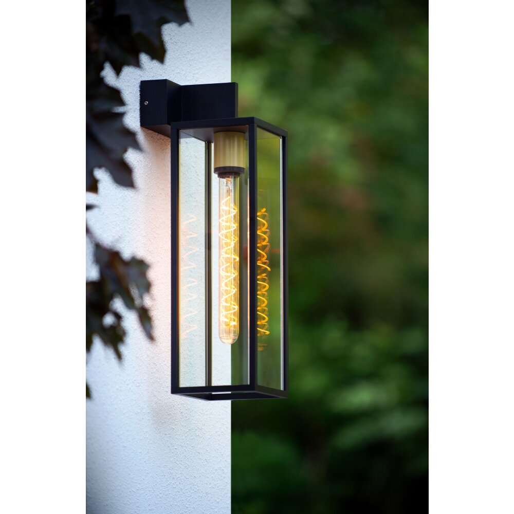 Lucide LAURENS Außenwandleuchte Schwarz, 1-flammig main product photo