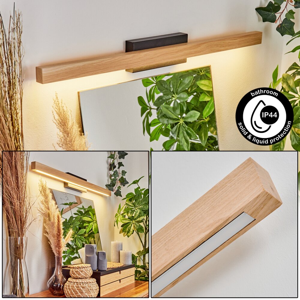 Borobia Spiegelleuchte LED Schwarz, 1-flammig main product photo