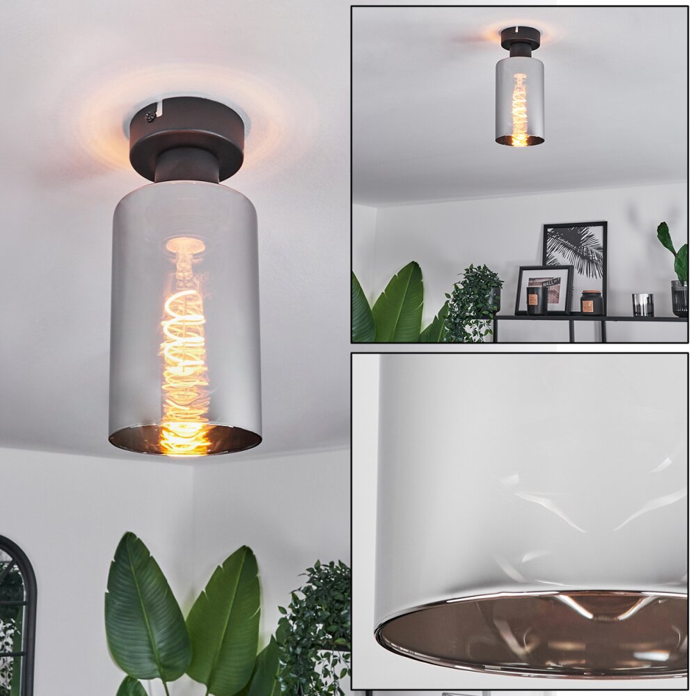 Hunouri Deckenleuchte Schwarz, 1-flammig main product photo