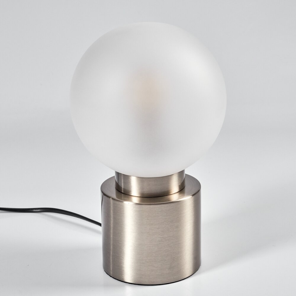 Flawil Tischleuchte Nickel-Matt, 1-flammig