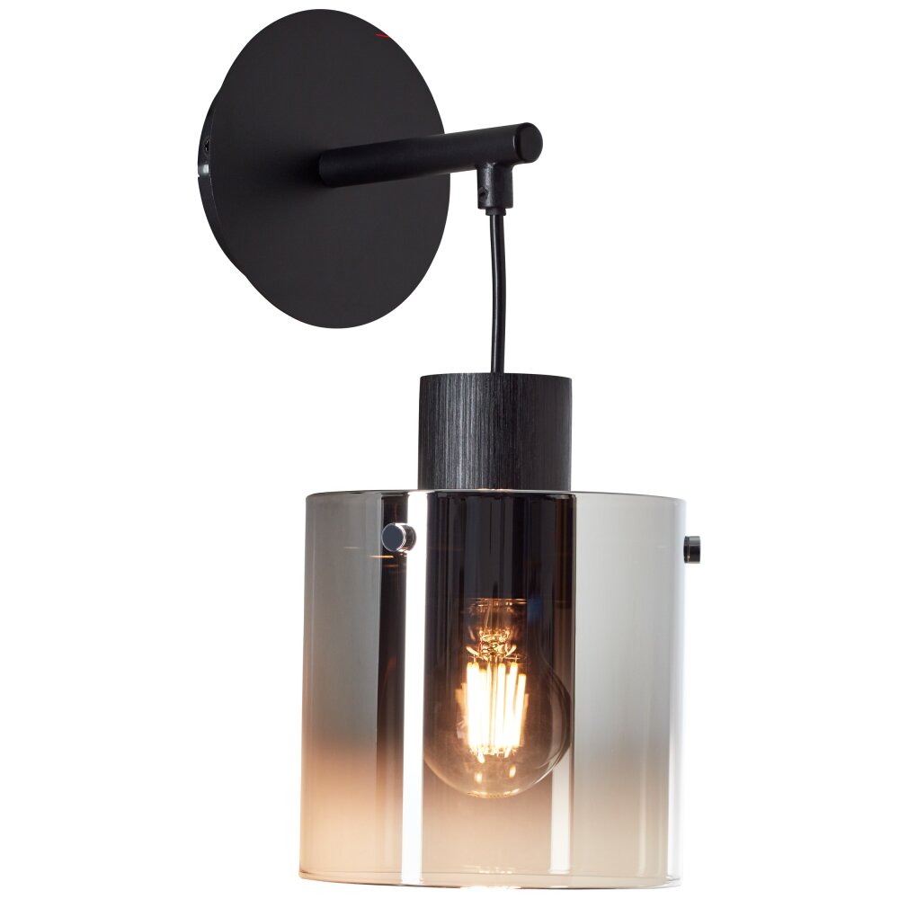 Brilliant Simonis Wandleuchte Schwarz, 1-flammig main product photo