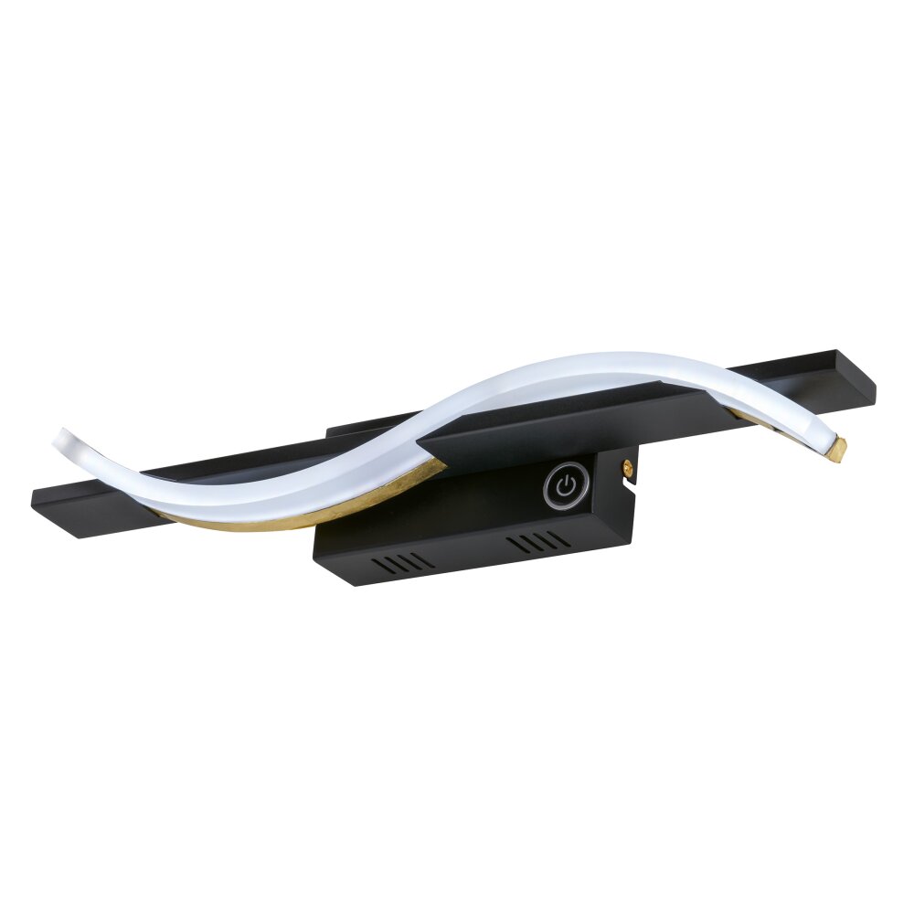 Fischer & Honsel Bridge Wandleuchte LED Schwarz, 1-flammig