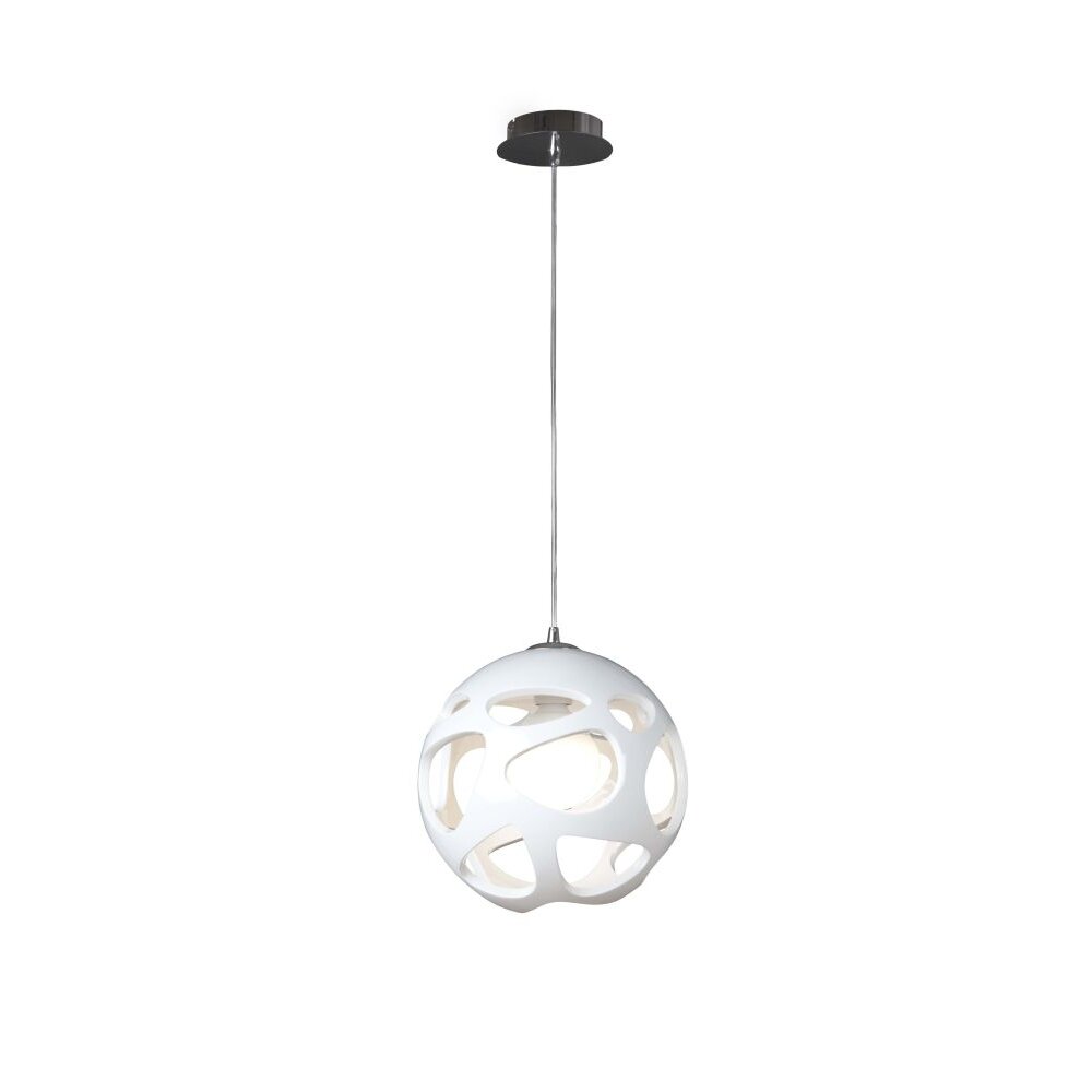 Mantra ORGANICA Pendelleuchte Chrom, Weiß, 1-flammig main product photo