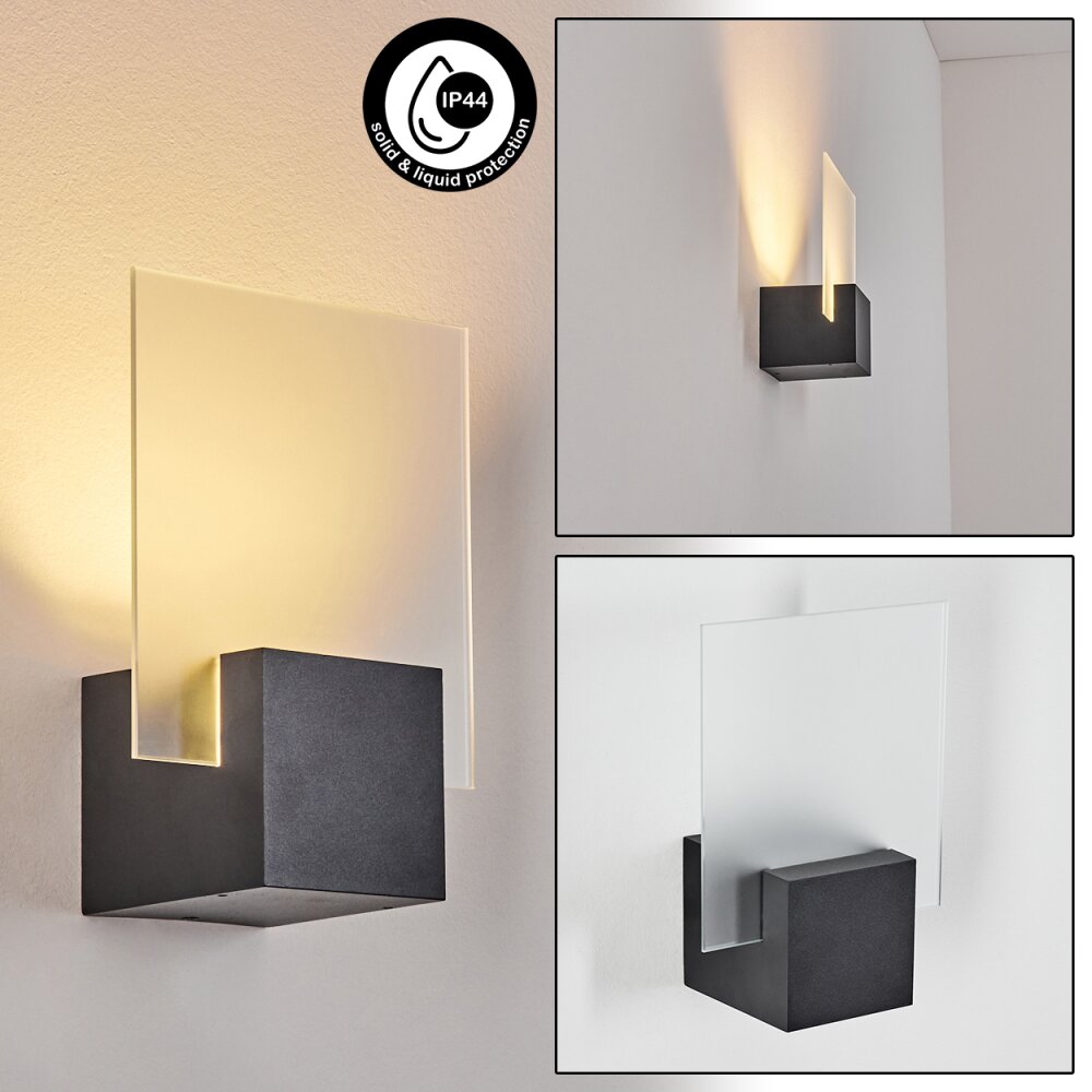 Aasbo Außenwandleuchte LED Schwarz, 1-flammig main product photo