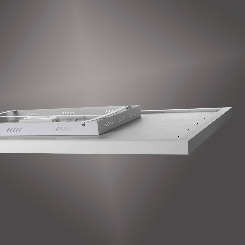 LeuchtenDirekt BEROA Deckenpanel mit IR-Heizung LED Weiß, 1-flammig, Fernbedienung