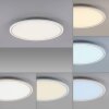 Leuchten Direkt EDGING Deckenpanel LED Weiß, 2-flammig, Fernbedienung