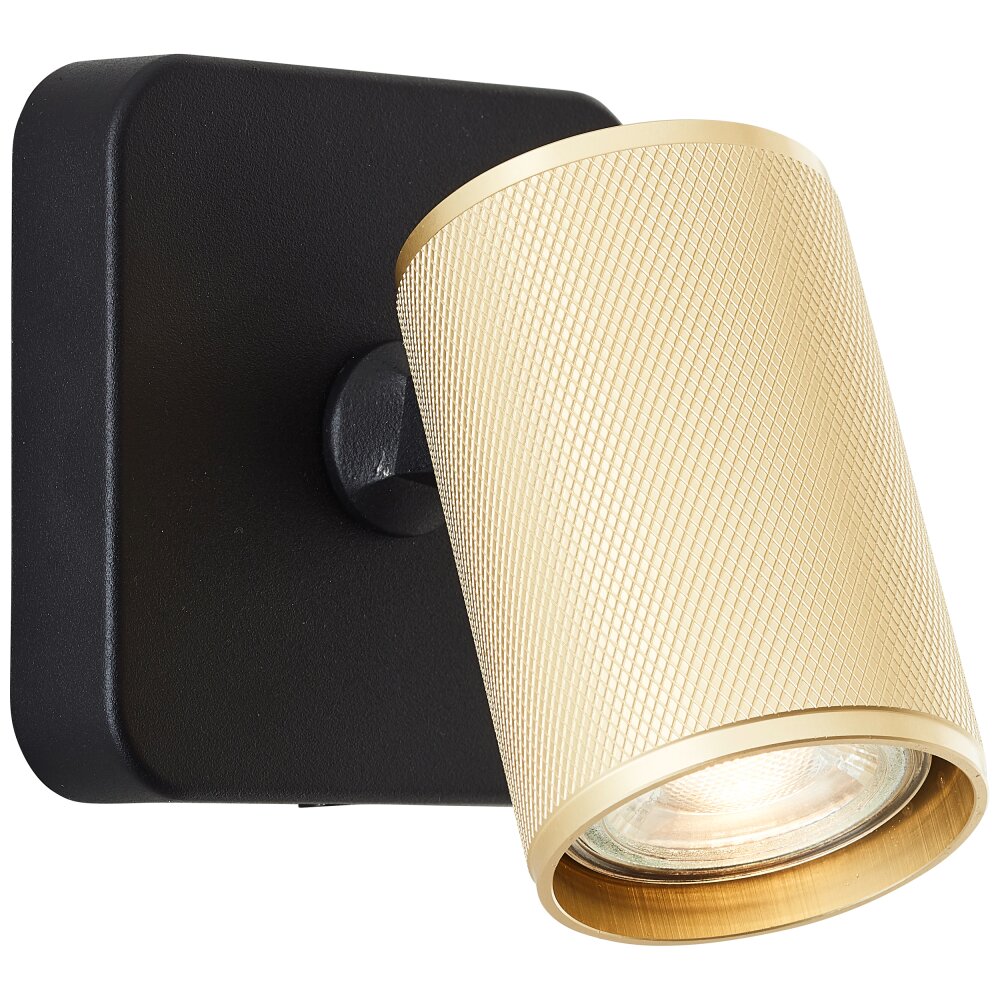 Brilliant Marty Wandleuchte Schwarz, 1-flammig main product photo