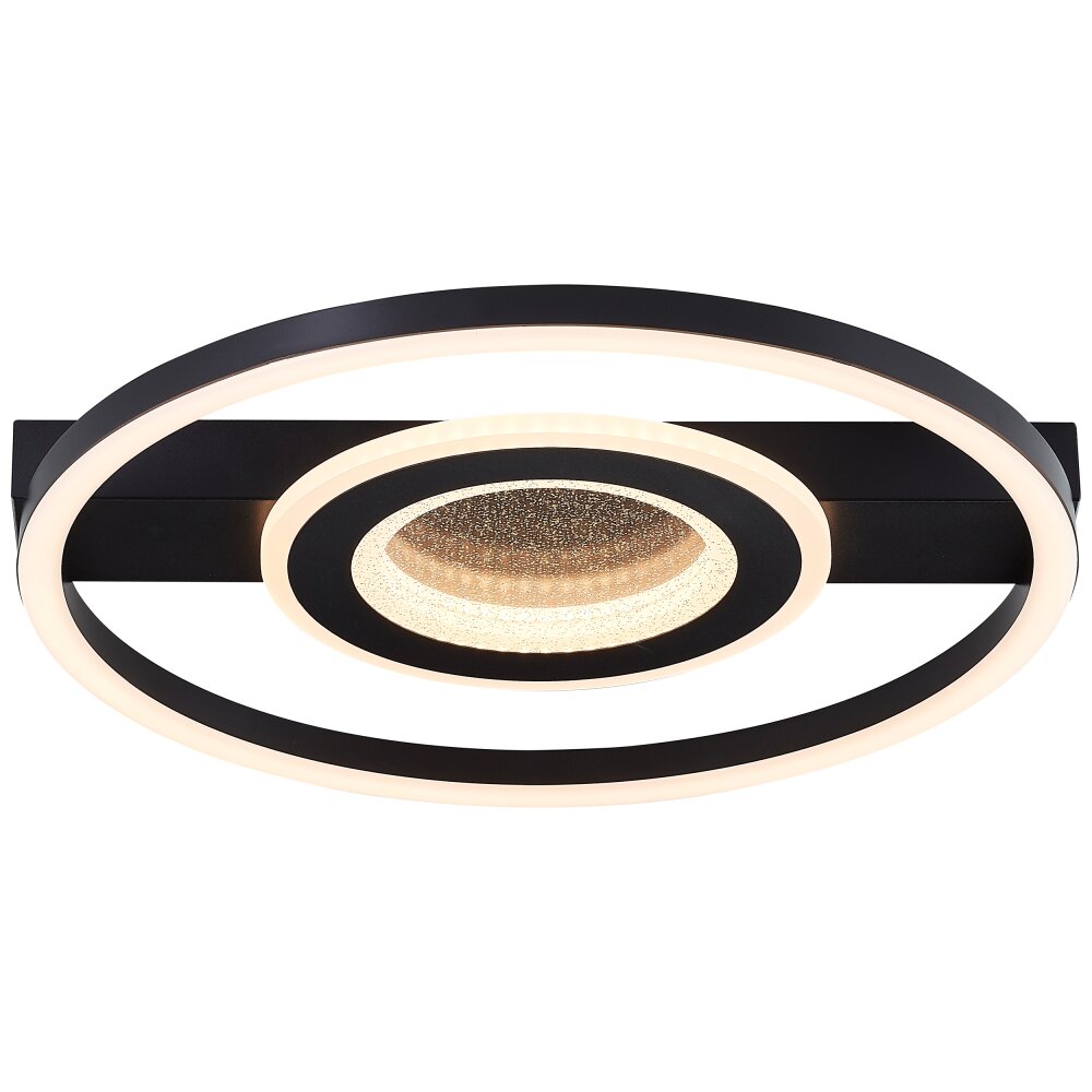 Brilliant Queens Deckenleuchte LED Schwarz, 1-flammig main product photo