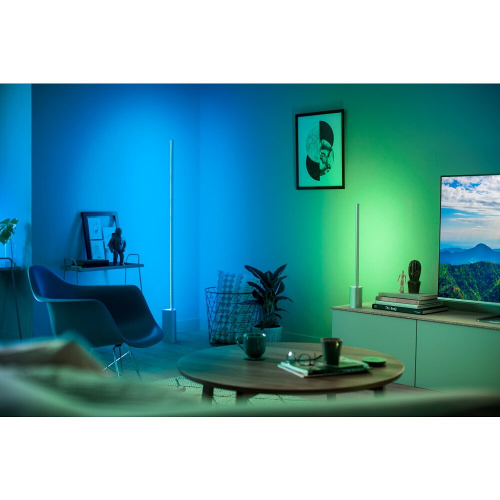 Philips Hue Signe Stehleuchte LED Weiß, 1-flammig, Farbwechsler