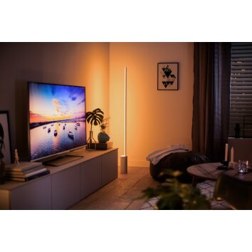 Philips Hue Signe Stehleuchte LED Weiß, 1-flammig, Farbwechsler