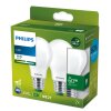 Philips 2er Set E27 LED 4 Watt 3000 Kelvin 840 Lumen