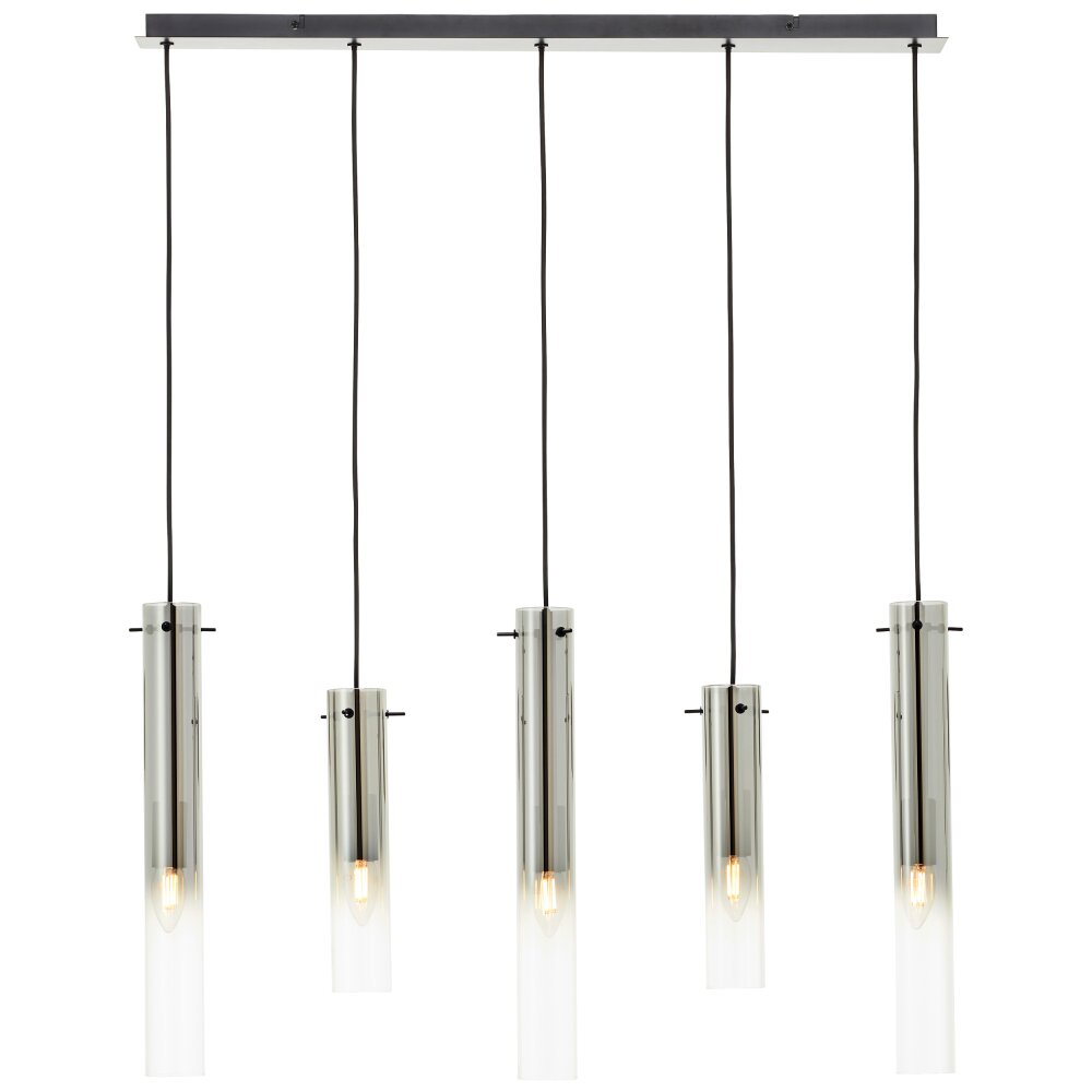 Brilliant Glasini Pendelleuchte Schwarz, 5-flammig main product photo