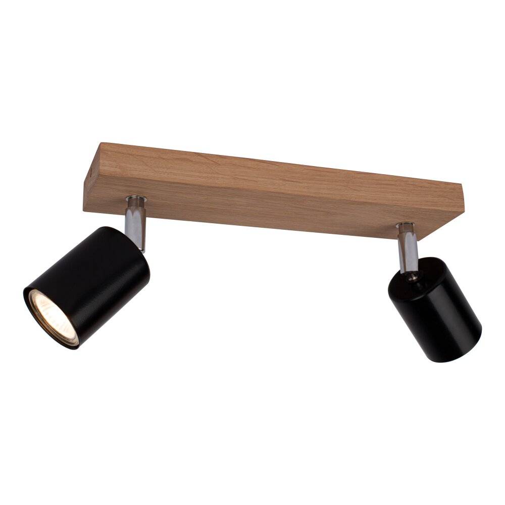 Languileo Deckenleuchte Holz hell, 2-flammig main product photo