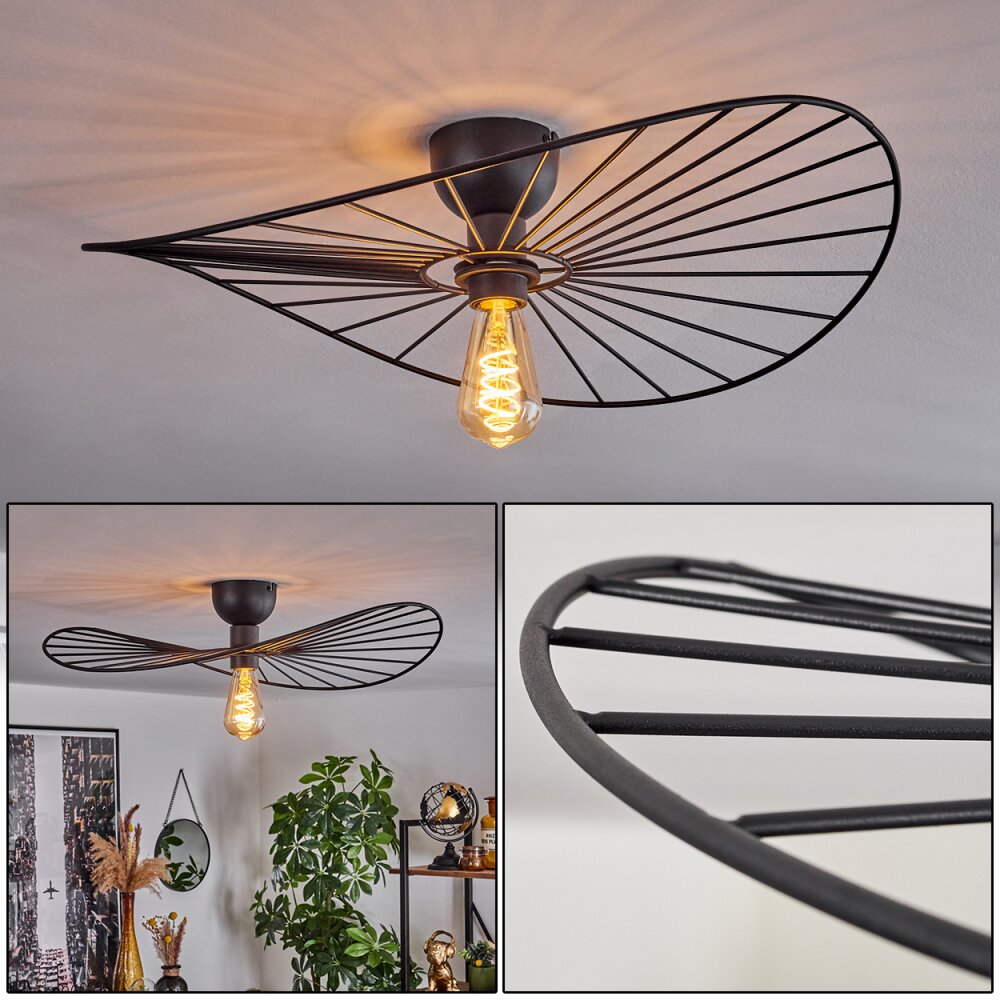 Cacor Deckenleuchte Schwarz, 1-flammig main product photo