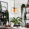 Lauden Hängeleuchte Glas 25cm Bernsteinfarben, Klar, 1-flammig