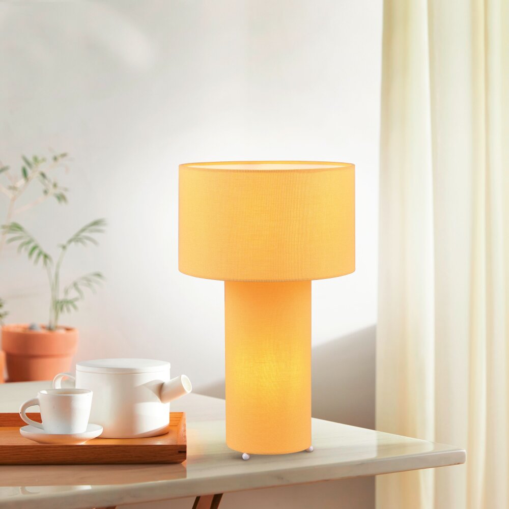 Trio Bale Tischleuchte Gelb, 2-flammig main product photo