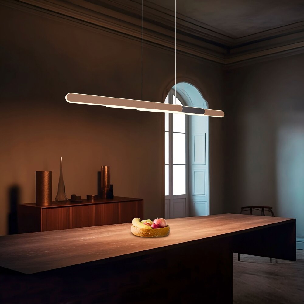 Trio Helios Pendelleuchte LED Braun, 1-flammig main product photo