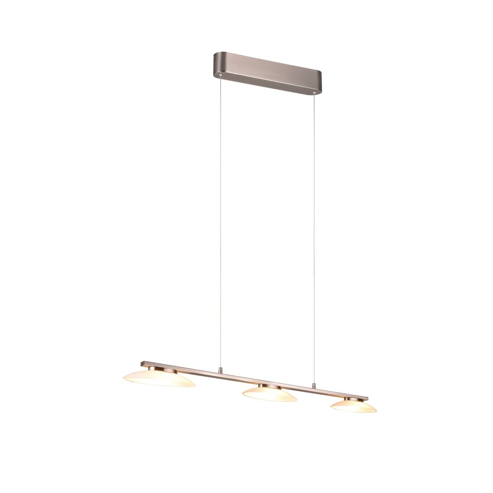 Trio Merton Pendelleuchte LED Nickel-Matt, 3-flammig main product photo