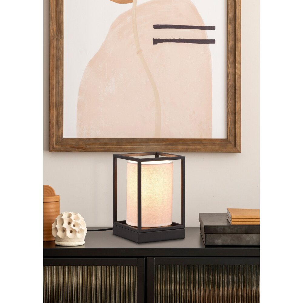 Trio Ross Tischleuchte Schwarz, 1-flammig main product photo