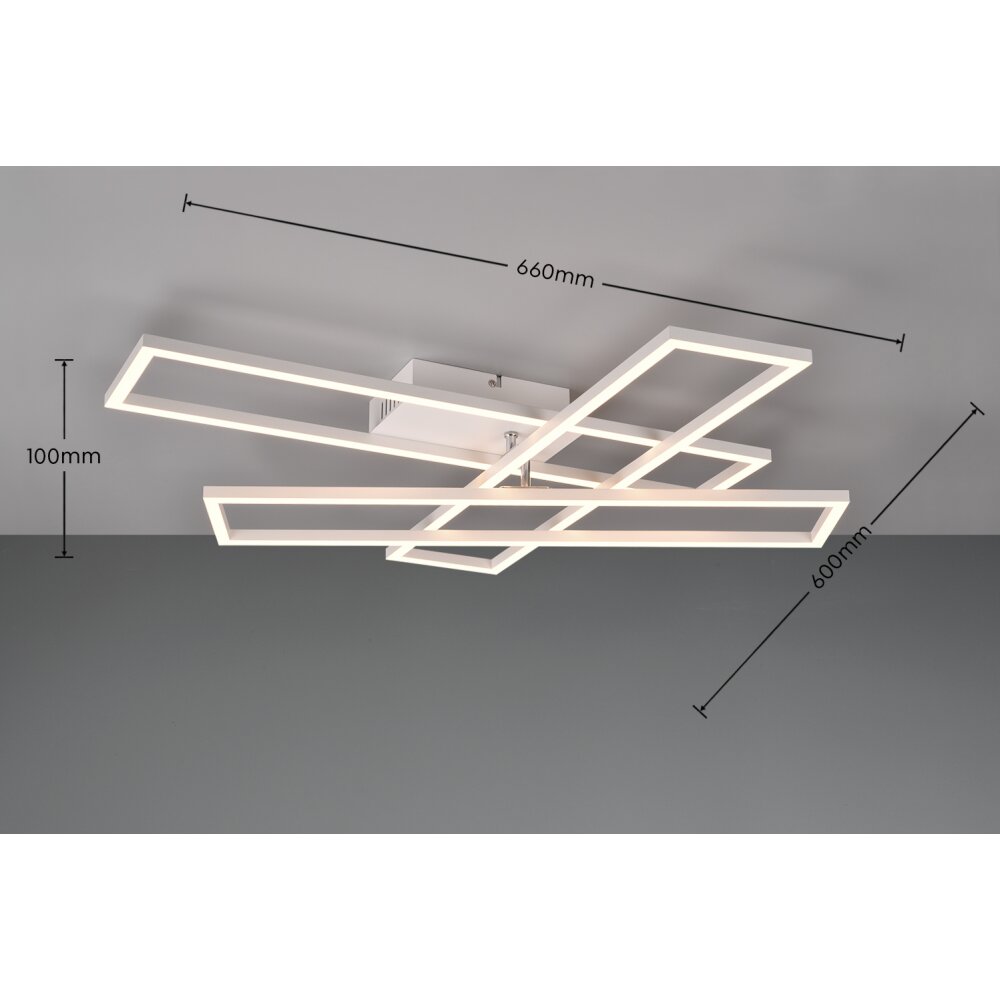 Reality Corso Deckenleuchte LED Weiß, 1-flammig, Fernbedienung