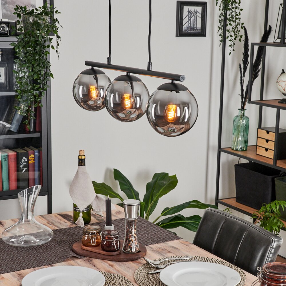 Gastor Hängeleuchte Rauchfarben, 3-flammig main product photo