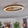 Cascada Deckenleuchte LED Braun, Holzoptik, Schwarz, 1-flammig