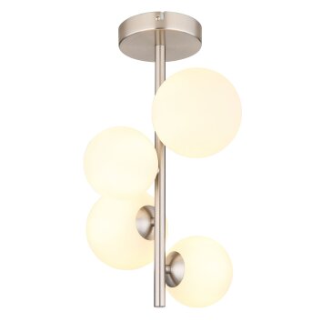 Globo RIHA Deckenleuchte LED Nickel-Matt, 4-flammig